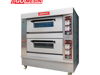 Oven Bakery GM-RFL24C Oven Gas 2 Deck 4 Tray