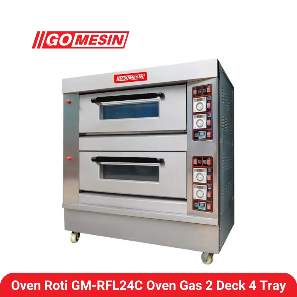 Oven Bakery GM-RFL24C Oven Gas 2 Deck 4 Tray