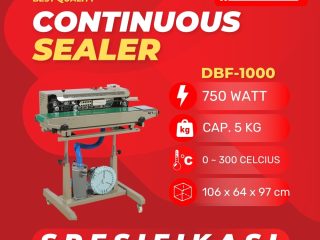 Continuous Sealer DBF-1000G Mesin Segel Plastik