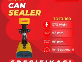 Pet Can Sealer TDFJ-160 Mesin Penutup Kaleng