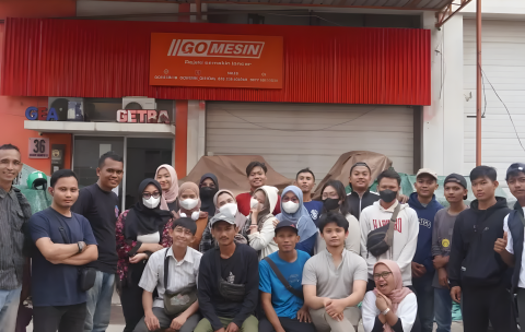 Berbagai model planetary mixer Gomesin.id di showroom modern Cakung, Jakarta Timur