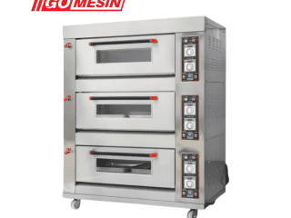 Oven Gas Bakery 3 Deck 9 Tray GOMESIN GM-RFL39C – Oven Roti untuk Usaha & Komersial