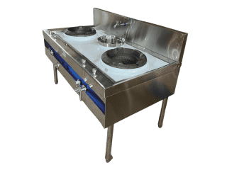 Kwali Range Gomesin 2 Burner – Kompor Wok untuk Dapur MBG